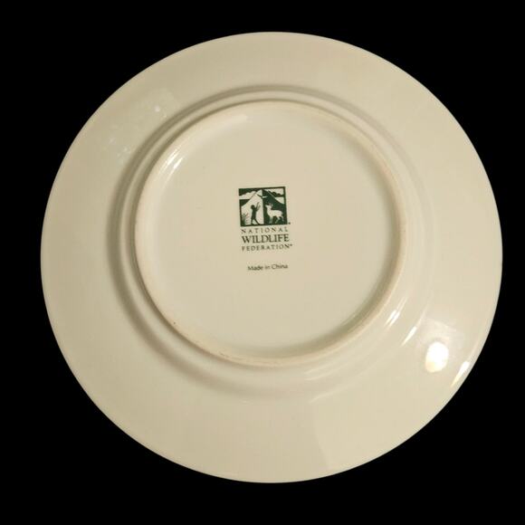 National Wildlife Federation Bird Plates Set of 4 Songbirds 6.5" Dessert Plates - Picture 2 of 5
